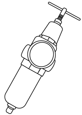 Dibujo de Filtro Regulador alta presión.